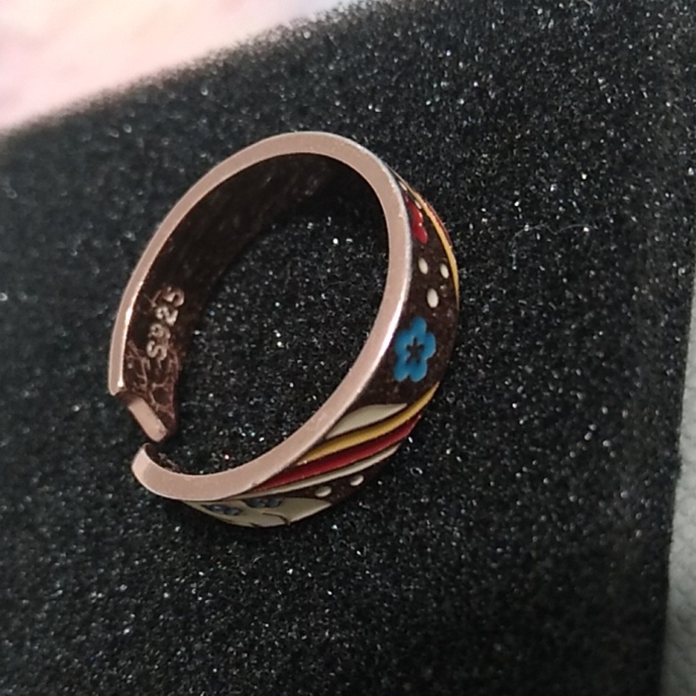 LANMENSY Demon Slayer Anime Ring 18kt Rose Gold Over 925 Sterling Silver Sz.7 - Picture 6 of 12